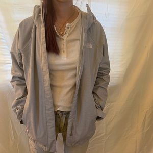 Gray Northface Windbreaker